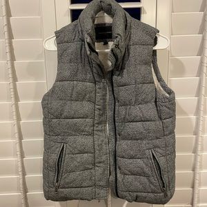 Grey banana republic puffer vest